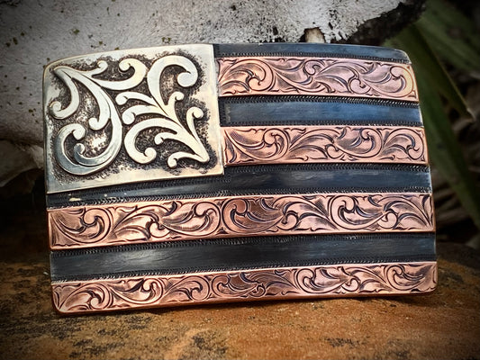 US Flag Belt Buckle
