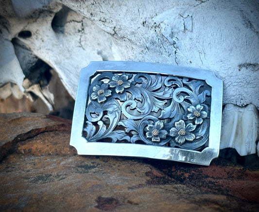 Sterling Filigree Buckle